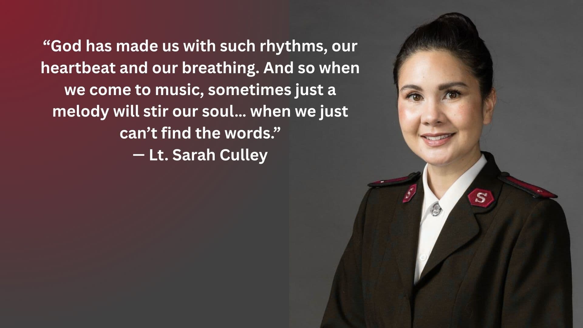 From Receiving To Giving Back: Lt. Sarah Culley’s Call To Serve (+Podcast)