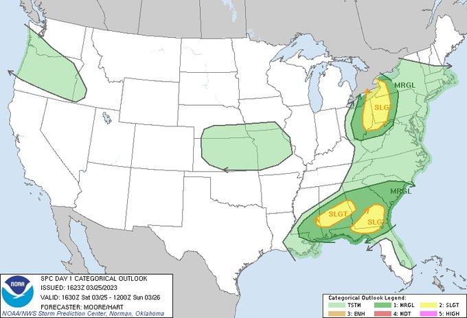 risk of severe weather