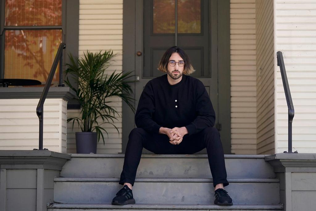 Aidan Gomez, co-founder and CEO Cohere, is photographed at an office in Palo Alto, Calif., Wednesday, April 12, 2023. Gomez, whose research behind the so-called “transformer” technique put the “T” at the end of ChatGPT, says some fearmongering is “detached from the reality” of AI’s true capabilities, but he’s among a growing number of experts pushing for safeguards.