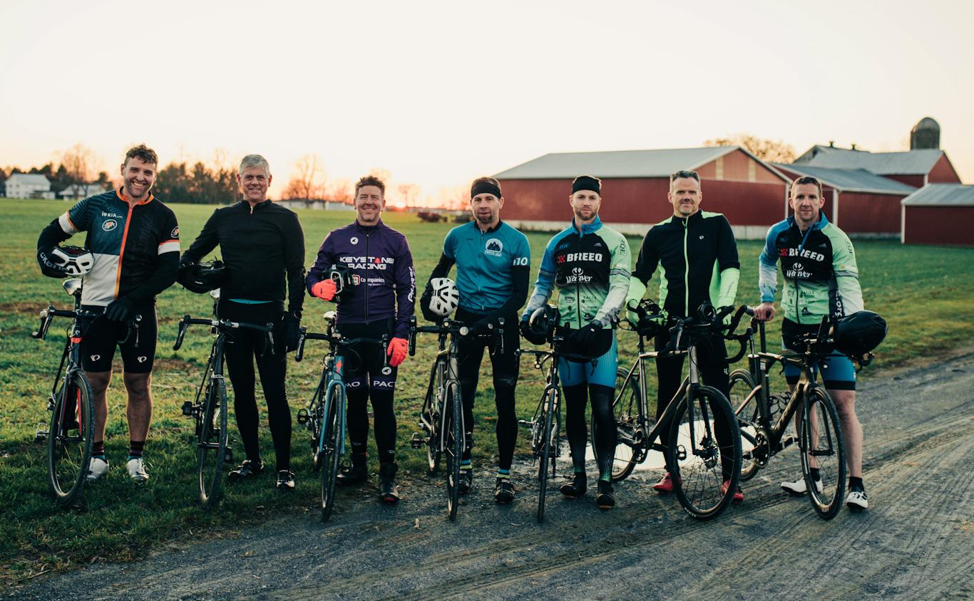 The ZOE RAAM Race Team 2023: (L-R) John Glick, Tom Jordan, Kevin Quinter, Merv Beiler, Nate Eakin, Craig Whiteford, Matt Lapp. Not pictured: Jeff Conaway.