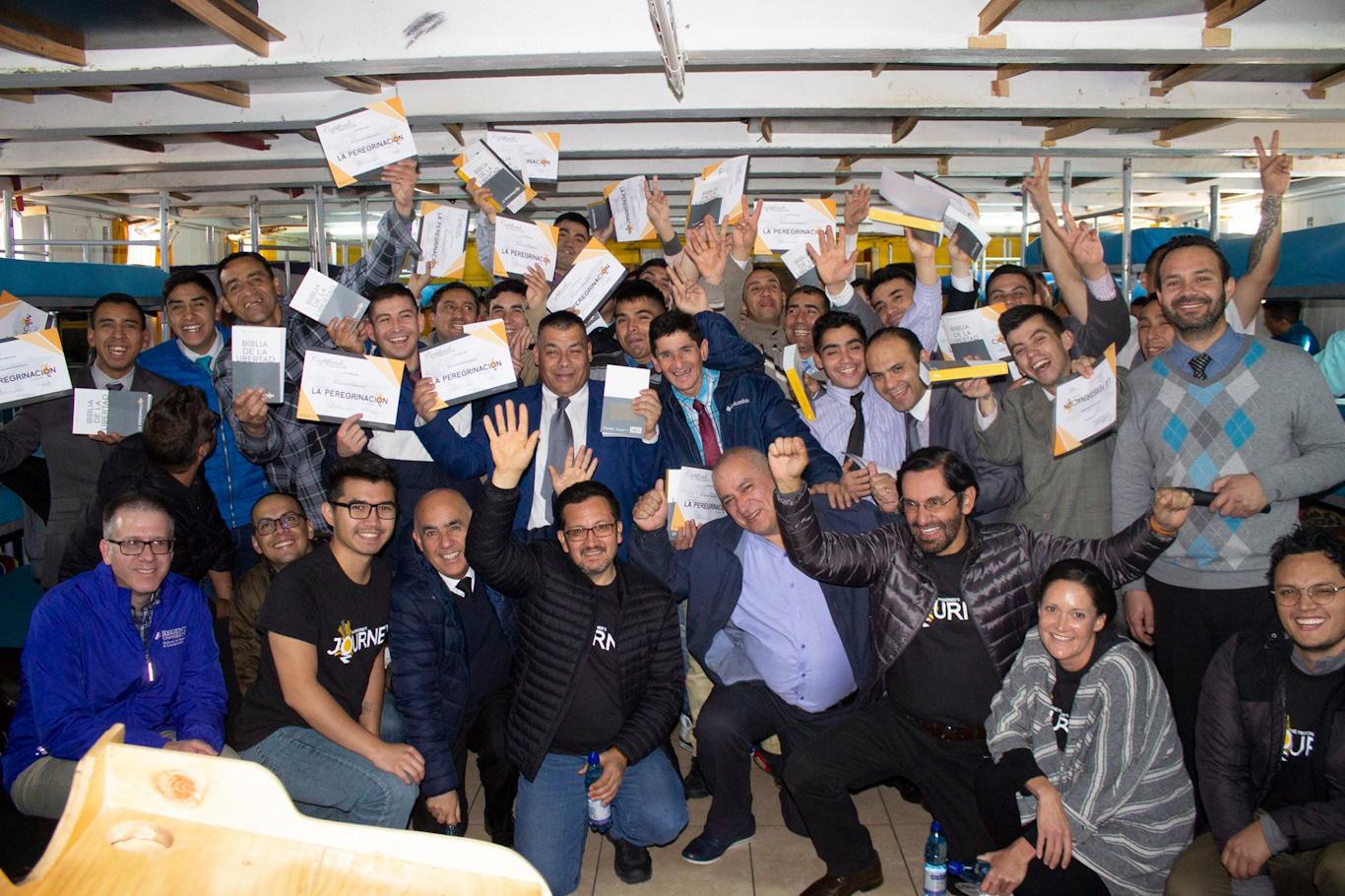 1.	The Prisoner’s Journey graduation ceremony with Chilean prisoners in an APAC (Associação de Proteção e Assistência a Condenados) prison.