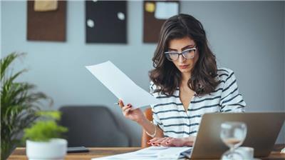 woman at computer