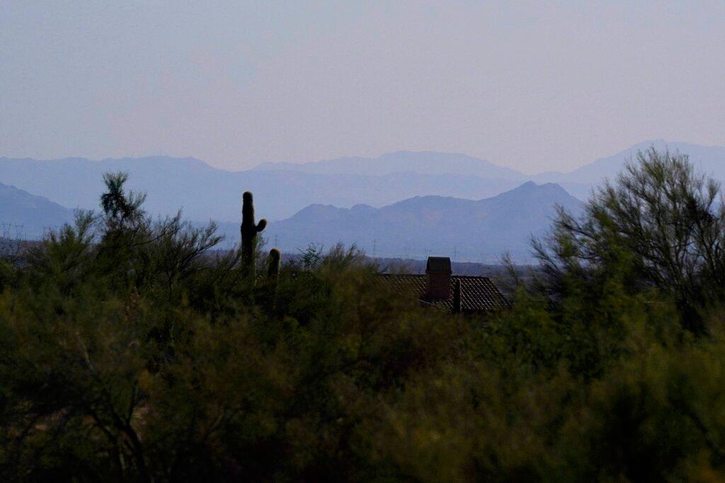 A hazy smoke fills the sky in Arizona