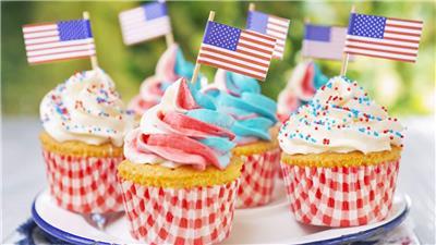 Patriotic themed cupcakes