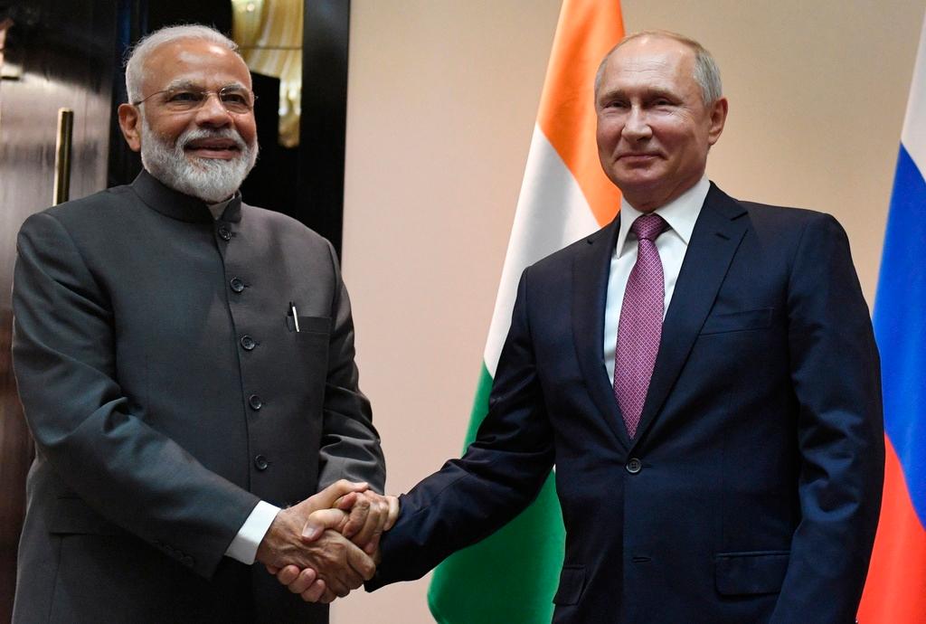 India PM Narendra Modi with Putin