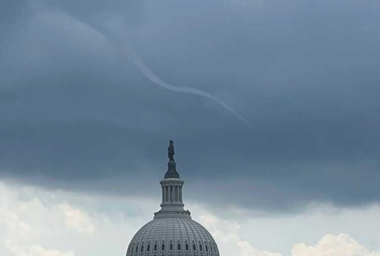 Funnel Cloud over Capitol Building