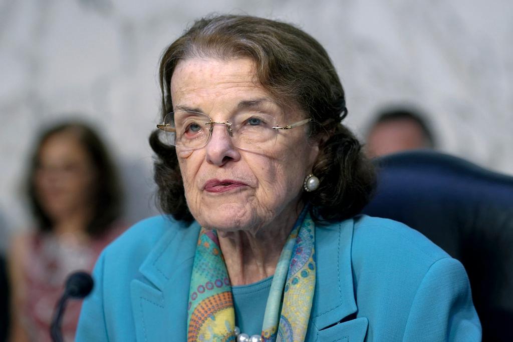 Sen. Dianne Feinstein, D-Calif., speaks during the Senate Intelligence hearing, July 12, 2023, on Capitol Hill in Washington.