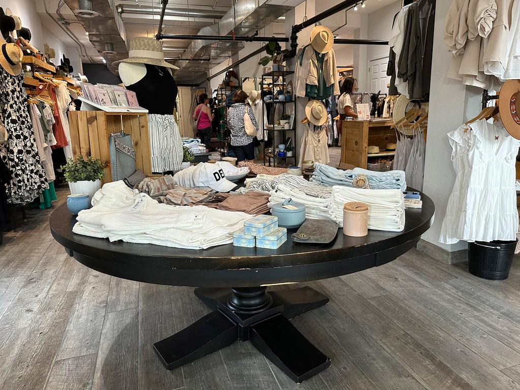 Items are displayed in a boutique along Tennyson Street in northwest Denver