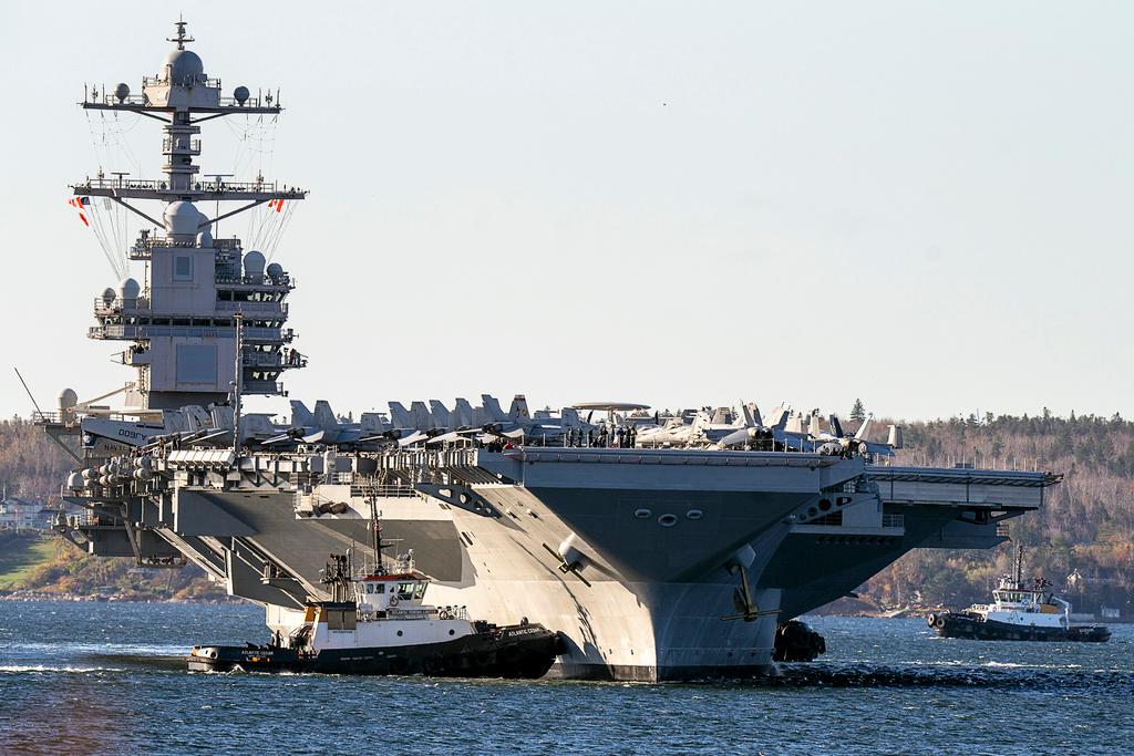 The USS Gerald R. Ford, one of the world's largest aircraft carriers