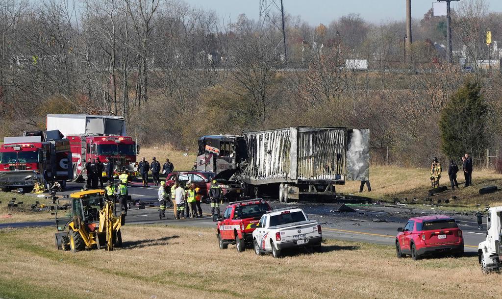 Site of Ohio bus crash