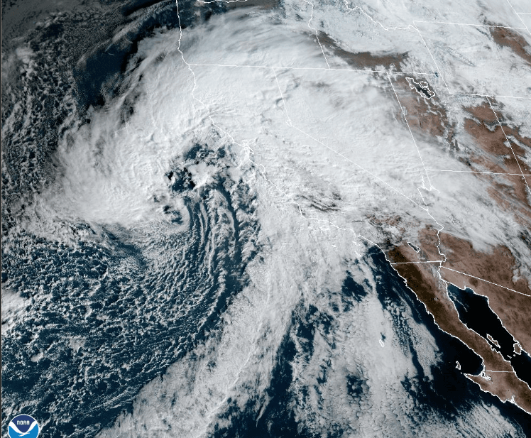 The storm, called a “Pineapple Express” because the atmospheric river’s plume of moisture stretches back across the Pacific to near Hawaii