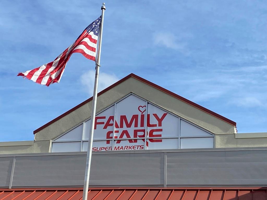 Family Fare store in Midland, Mich. - Contractors curious about an extension cord on the roof of a Michigan grocery store made a startling discovery.