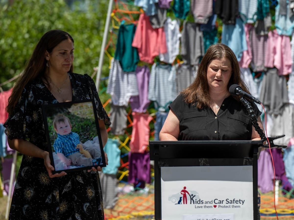 Jamie Dill (Evansville, IN), Parent Advocate, Kids and Car Safety, mother of Oliver, spoke about the loss of her son in 2019 after he was inadvertently left in a car by his father. Founder, 'Be Kind for Ollie'