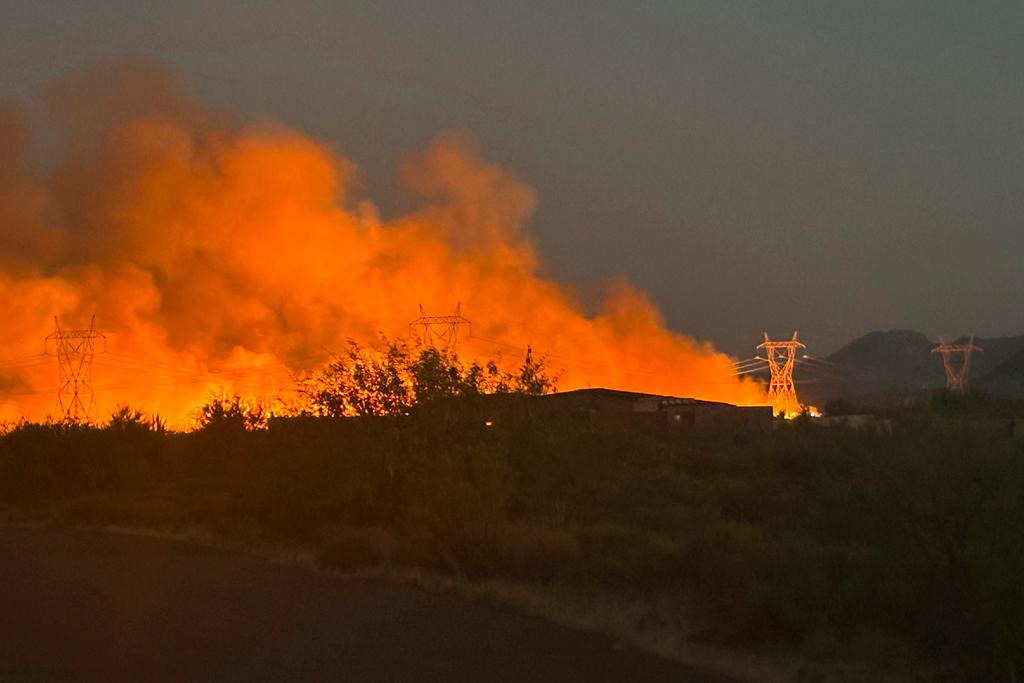 This photo released by the Arizona Department of Forestry and Fire Management shows smoke rising from the Boulder View fire Thursday, June 27, 2024, near Phoenix.