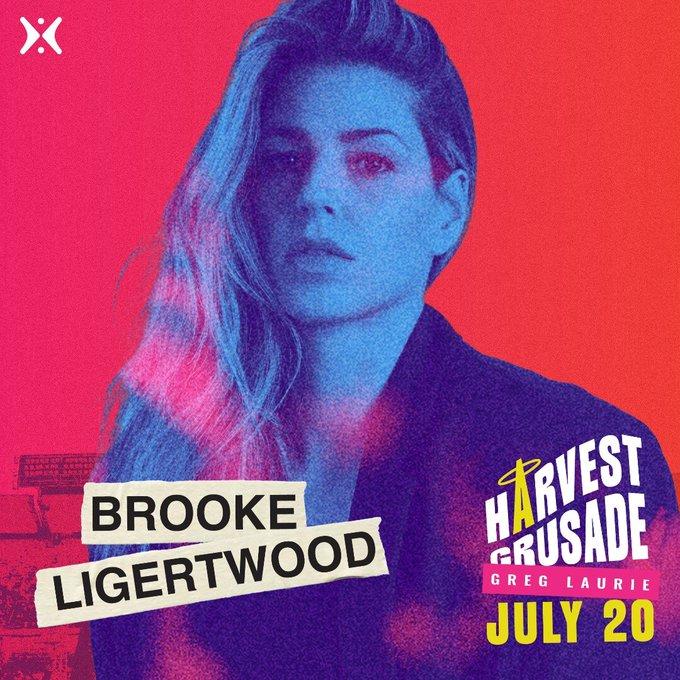 "We’re excited to have Brooke Ligertwood with us at the Harvest Crusade on July 20! Join us for a night of worship and fellowship."