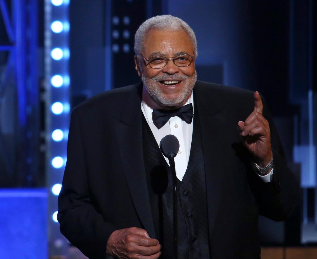 FILE - James Earl Jones accepts the special Tony award for Lifetime Achievement in the Theatre at the 71st annual Tony Awards on Sunday, June 11, 2017, in New York. 