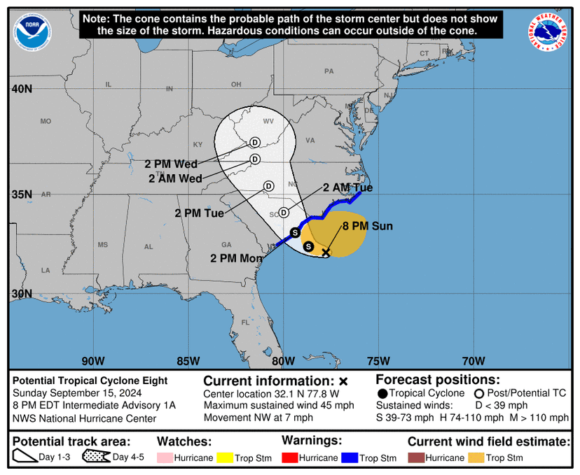 The cyclone could become either a tropical or subtropical  cyclone within the next day or so.