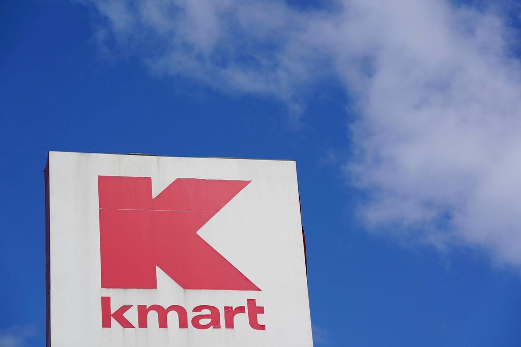 FILE - A large Kmart sign is displayed in front of a shopping plaza in Avenel, N.J., April 4, 2022.