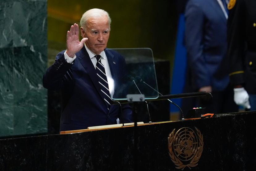 United States President Joe Biden addresses the 79th session of the United Nations General Assembly, Tuesday, Sept. 24, 2024, at UN headquarters. 