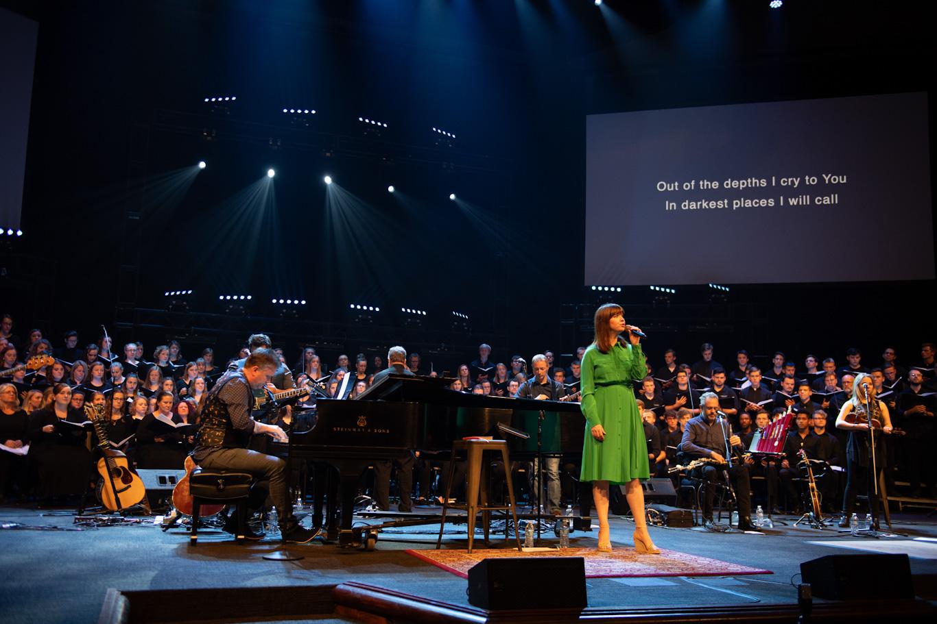 : Cedarville University's Jubilate singers perform with the Getty's in a concert at Cedarville University a few years ago. Later this week, they will sing with the national recording artists in a concert at the ARK Encounter.