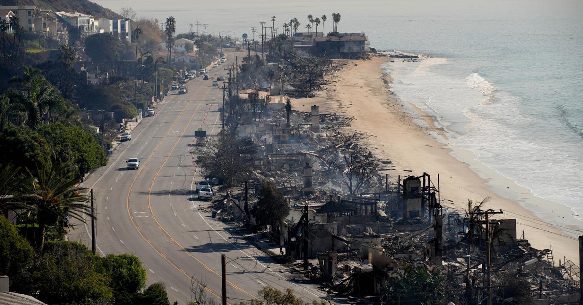 Burned up beach front properties 