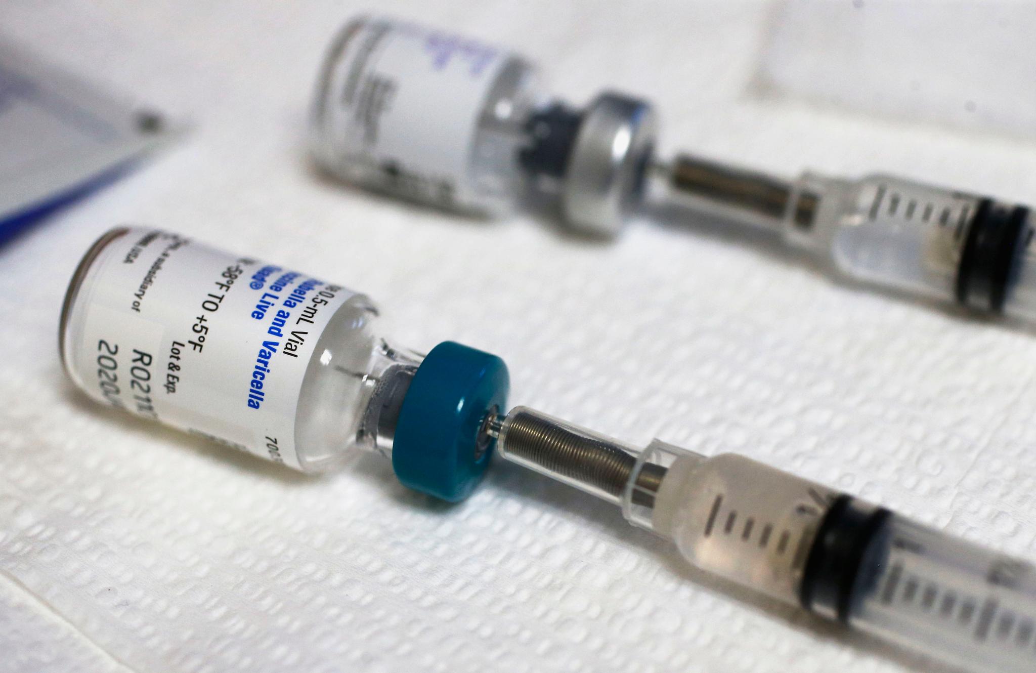 Two vials of vaccines