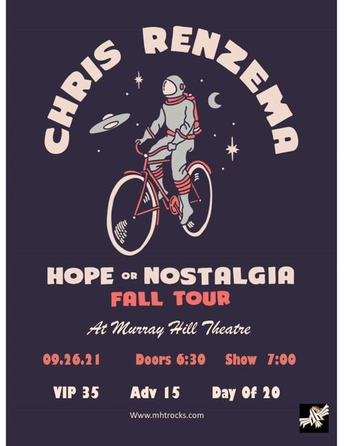 Chris Renzema Hope or Nostalgia Tour 