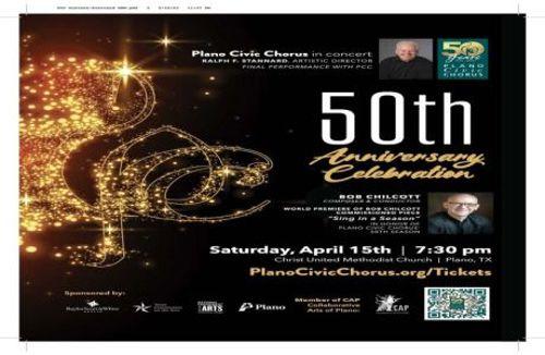 PLANO CIVIC CHORUS 50TH ANNIVERSARY CONCERT!