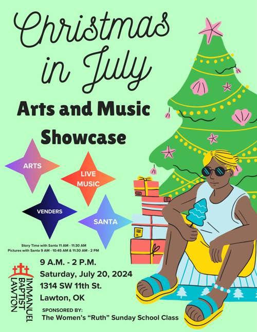 "Christmas in July" Arts and Music Showcase