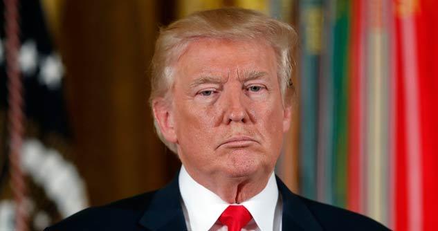 President Trump with red tie