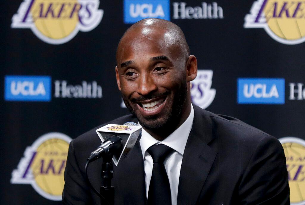 Kobe Bryant at press conference