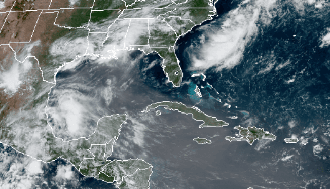 satellite of dust storm