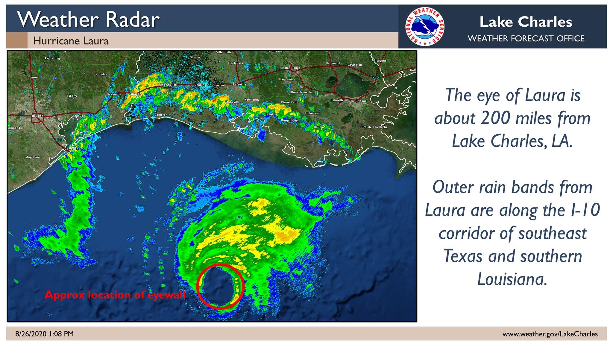 Laura approaches Gulf Coast