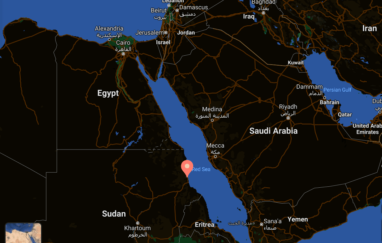 Port Sudan location