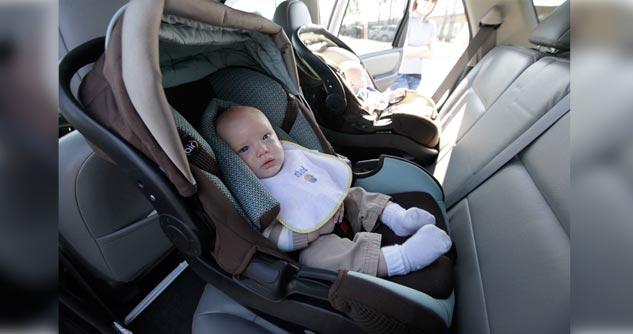 Baby in car seat