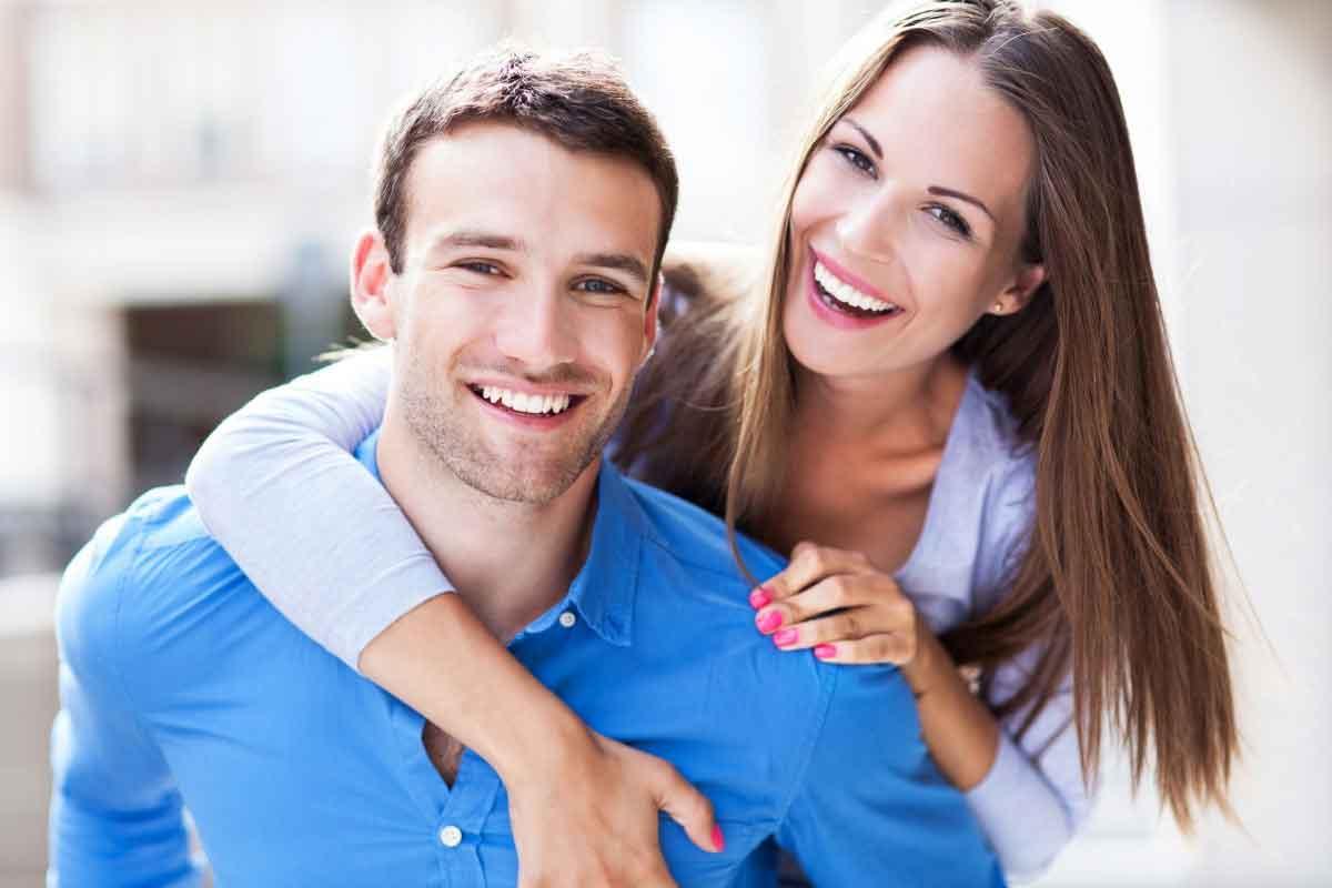 Young Couple Smiling