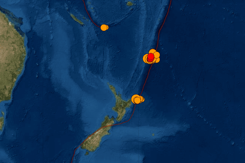 Multiple quakes near New Zealand