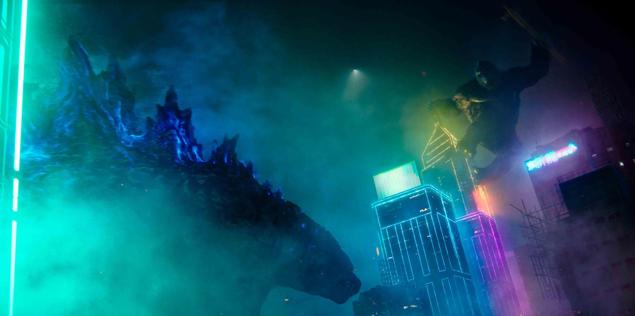 This image released by Warner Bros. Entertainment shows a scene from "Godzilla vs. Kong."