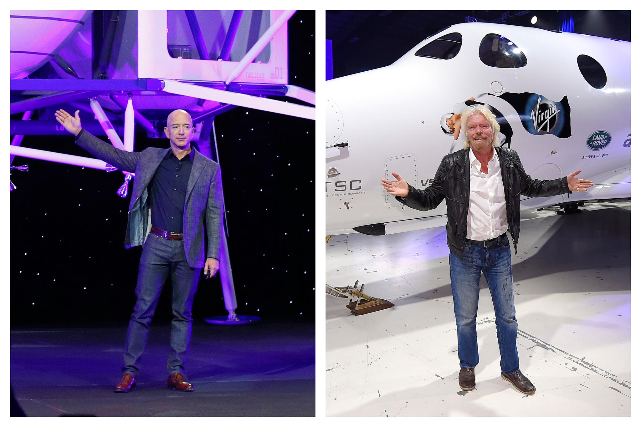 Jeff Bezos and Richard Branson 