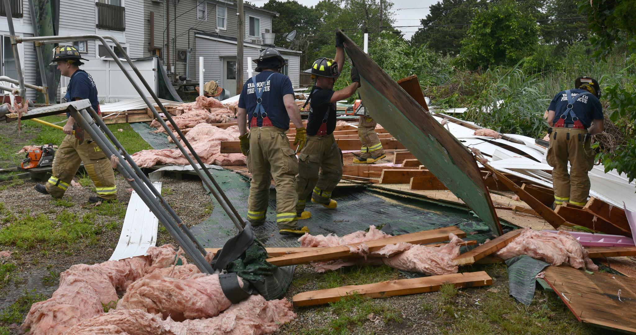 Damage from Cape Cod Tornado