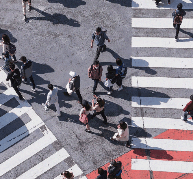 street scene aerial 