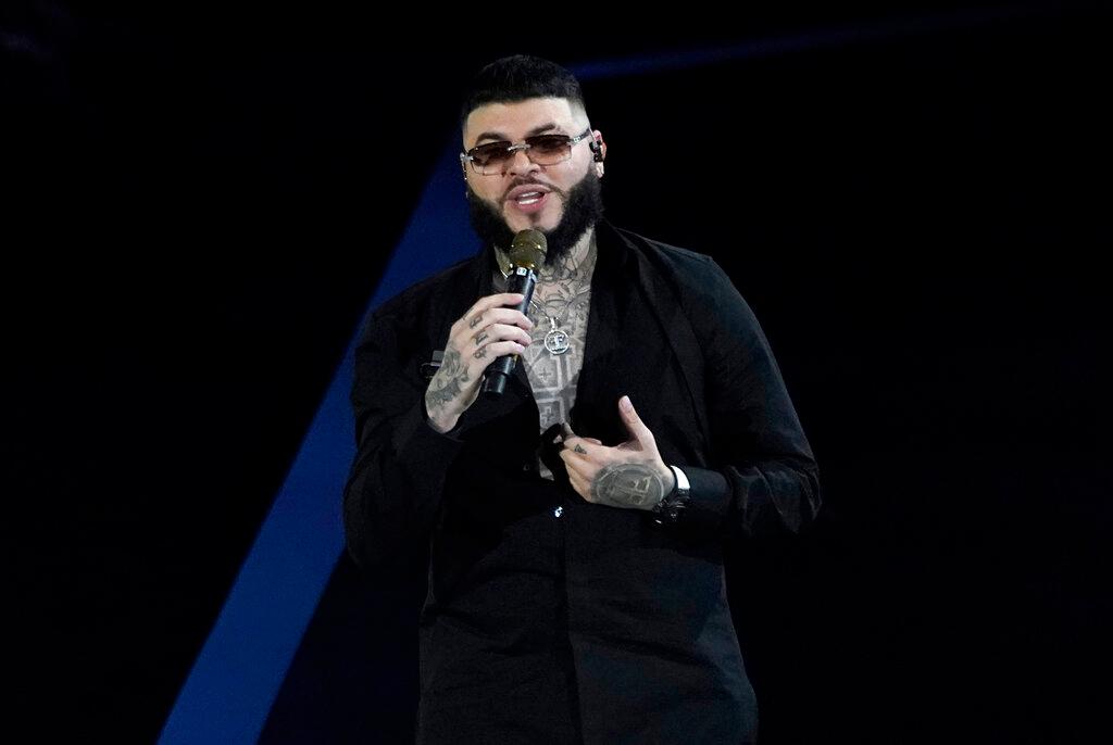 Puerto Rican singer Farruko performs at the Latin Recording Academy Person of the Year gala