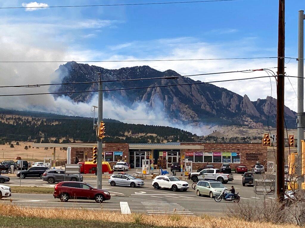 Fire near Boulder, Co