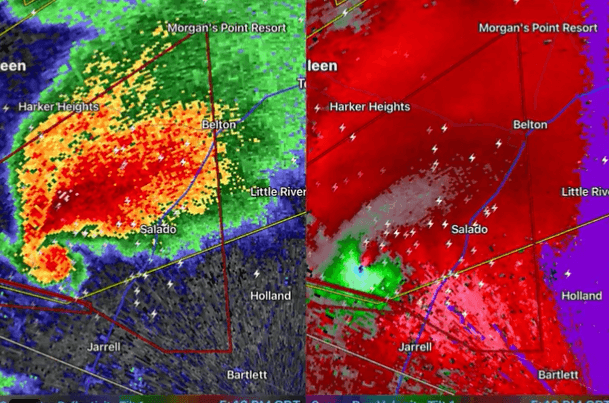 Tornado at Salado, Texas