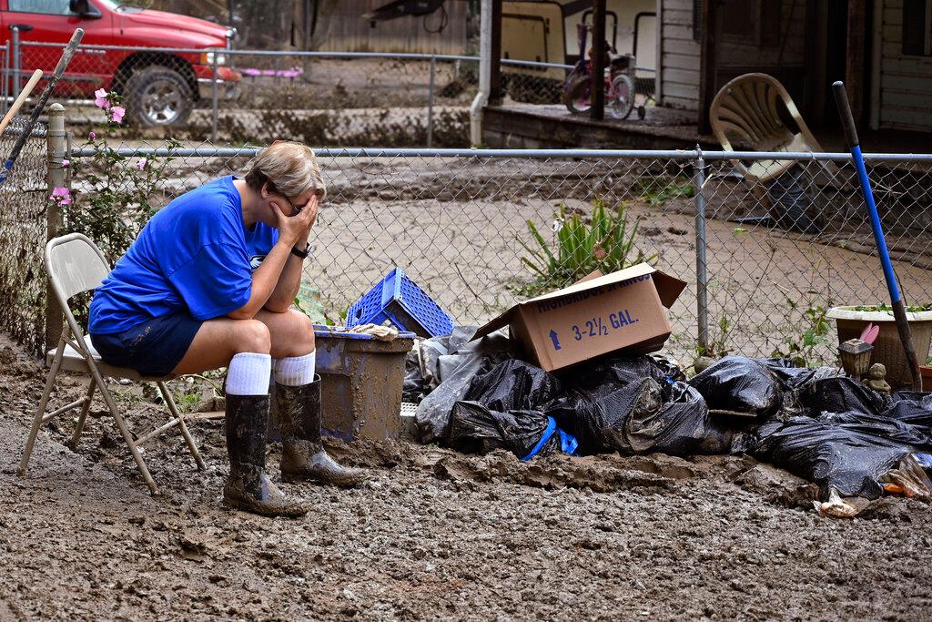 woman overwhelmed with loss