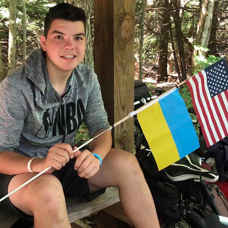 'Lev' - a Ukrainian refugee welcomed for 335-mile bike ride to Washington, DC