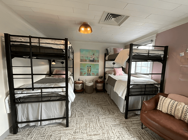 Renovated Bedroom at The Room In The Inn Shelter