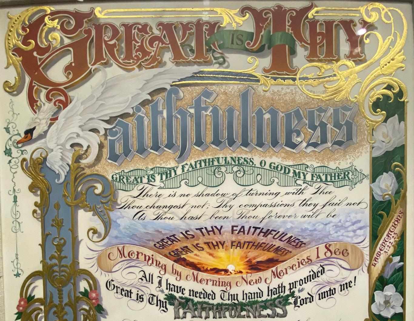 Great is Thy Faithfulness (portion of artwork)