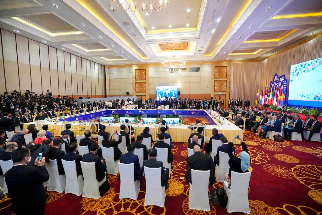 Leaders attend the ASEAN - East Asia Summit in Phnom Penh, Cambodia