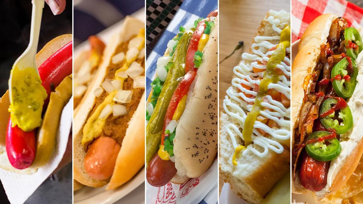 The "red snapper," the Coney Island dog, the Chicago dog, the Sonoran dog, and the Seattle dog.